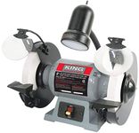 King Canada 8-Inch Bench Grinder, Low Speed with Light (KC-895LS)