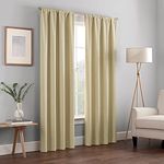 Eclipse Kendall Blackout Thermal Curtain Panel,Café,95-Inch