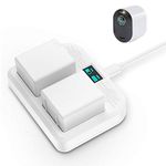 HOLACA Dual Charging Station Compatible with Arlo Ultra/Ultra 2, Arlo Pro 3/Pro 4/Pro 5, Charge Up to Two Arlo Ultra Arlo Pro 3 Batteries