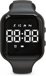 EVNOI 2023 upgrade Fitness Tracker Watch, Non-Bluetooth Square Digital Pedometer Watch with Step Counting/Calories/Stopwatch/Alarm Clock/Led Display, Great Gift for Kids Teens Girls Boys