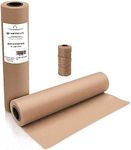 YRYM HT Brown Kraft Butcher Paper Roll - Natural Food Grade Brown Wrapping Paper for BBQ Briskets, Smoking & Wrapping Meats, 18inch x 2100inch (176 ft) - Unbleached Unwaxed and Uncoated