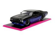 JADA Pink Slips 1:24 1971 Chevy Chevelle SS Die-Cast Car w/Base, Toys for Kids and Adults