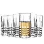 Highball Glasses Set of 6 Tall Drinking Glasses 423ml Cocktail Glass Cup Set Crystal Glassware for Bourbon Whiskey, Bar, Iced Tea, Water, Mojito and Tom Collins Glasses