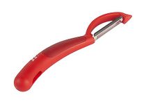 Kuhn Rikon Red Piranha Swivel Peeler with Stainless Steel Blade. Vegetable Peeler. Veg Peeler. Sharp Potato Peelers for Kitchen. Apple Peeler – 3 Year Kuhn Rikon Kitchen Accessories Guarantee