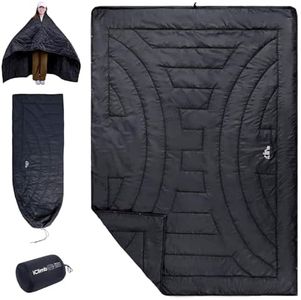iClimb 3M Insulation Warm Camping Blanket Ultralight Compact (Black, 1.52 lb)