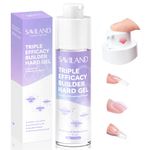 SAVILAND Clear Builder Nail Gel: Push-on Builder Gels for Nails Hard Gel Nail Builder In a Bottle Gel with Vitamin E B5 Keratin 50g Nail Builder Base Gel Extension Gel for Nails Strengthen Nail Repair