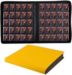 KUOOKING Jumbo Top loader Binder - Holds 1000+ TopLoaders (YELLOW)