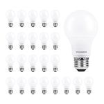 Sylvania ECO LED A19 Light Bulb, 60W Equivalent Efficient 9W, 7 Year, 750 Lumens, Medium Base, Frosted, 2700K, Soft White - 24 Count (Pack of 1)(40986)