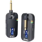 Sondery Wireless Guitar Transmitter Receiver System 5.8Ghz 4 Channels, USB C Type 5V Li Battery Charging