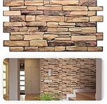 Grace Baltic – 3D Wall Panels for Interior Wall Decor Non-Adhesive Thin and Elastic PVC Wall Covering Panels for Home and Office (10, Natural Shale)