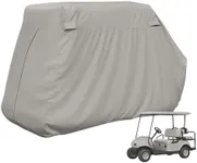 Formosa Covers | Premium Golf Cart Storage Cover for EZGo, Club car 4 Seater with 2 Seater Roof up to 58" L Grey