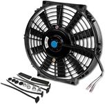 DNA Motoring 10" High Performace Electric Cooling Slim Radiator Fan w/Mounting Kit (Black)