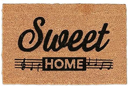 Smarcute Door Mat Outdoor Entry Door Mats Floor Mats Doormat Door Mat Indoor Natural Coir, 41CM x 61CM