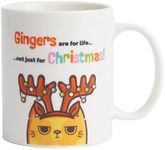 THE TWIDDLERS - Christmas Novelty Mug, Gingers are for Life Not Just for Christmas - Christmas gifts for Men & Women, Bone China Xmas Coffee Mug, Tea Cup, Christmas Mug Funny Secret Santa Gift - 300ml