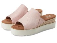 TOMS Women's, Diana Mule Sandal, Ballet Pink Woven, 5