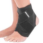 Mueller Adjustable Ankle Stabilizer, Black, One Size