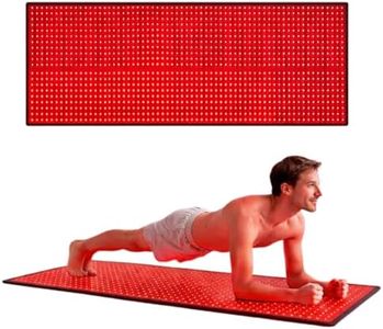 Nuvio Red Light Therapy Mat Full Body - 660nm & 850nm Infrared Pad for Back, Muscle Recovery & Skin - Portable, with Timer & 5 Intensity Levels, 71" x 32"