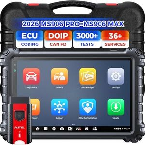 Autel MaxiSys MS906 PRO Scanner, 2025 MS906Pro scan Tool Same as MS906 MAX, 2.0 Ver. of MS906BT MP900BT MK908 MS908S, ECU Coding, Bidirectional 3K+ Tests, CAN FD & DoIP, 36+ Resets, All Sys, Auto 2.0