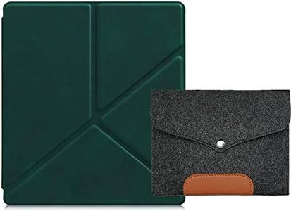 TPU Origami Case for Kindle Oasis 7 inch eReader [10th Gen 2019 Release and 9th Gen 2017 Release] - Anti-Fall Soft Shell Stand Protective Cover with Auto Sleep/Wake，2-Piece Set