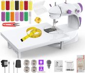 JAXHOM Advance Mini Sewing Machine With Table Set I Electric Silai Machine With Extension Table, Foot Pedal, Adapter And Sewing Kit