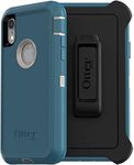 OtterBox Defender Series Screenless Edition Case for iPhone XR (Only) - Holster Clip Included - Non-Retail Packaging - Big Sur (Pale Beige/Corsair)