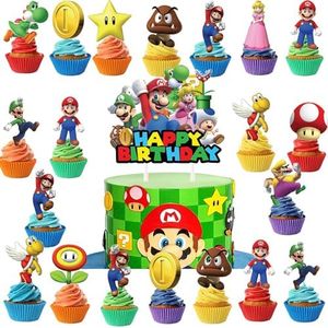 25 pcs the game Cake decoration 24pcs Cupcake Toppers cake decoration for boys