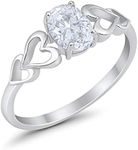 Blue Apple Co. Solitaire Promise Ri