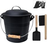 Poofzy Ash Bucket with Lid and Shov