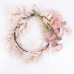 Dloapesy Floral Hoop Wreath Artific