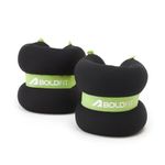Boldfit Ankle Weights 2kg X2 Pcs Wrist Strap For Gym AnkleWeight Cuff 2kgs Leg Weight For Men & Women Weights For Legs For Training, Workout Unisex Weight Neoprene Resistance 2kg X 1 Pair