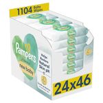 Pampers Harmonie New Baby Wipes 24 Packs of 46 Wipes = 1104 Baby Wet Wipes, Help Restore Natural Skin pH