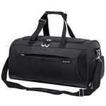 Kuston Sports Gym Bag with Shoes Compartment &Wet Pocket Gym Duffel Bag Overnight Bag for Men and Women