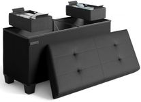 STORAGEBUD Storage Ottoman Bench wi