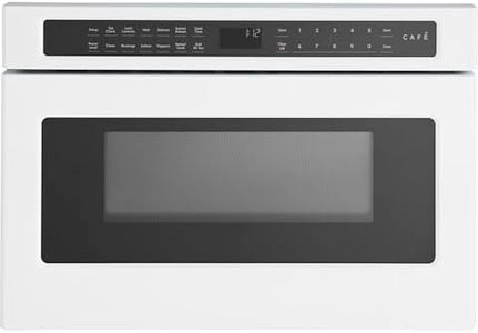 Café 1.2 Cu Ft 24" Microwave Drawer, 1000W, Sensor Cooking, Easy-Glide Drawer, Glass Touch Controls, Matte White, CWL112P4RW5