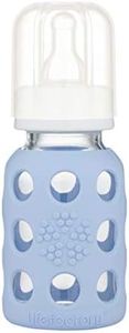 Lifefactory Glass Baby Bottle with Protective Silicone Sleeve, Blanket, 120ml, 190 Grams