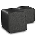 eAudio Pair of Black HiFi Stereo Bookshelf Cube Speakers Home Cinema Surround Sound 4" 80 Watts