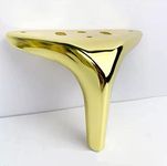 FASINATION Sofa Leg Glossy Finish Heavy Model Russian Fame Shape Sofa Leg Set of 4, 4 INCH (Mounting Screw Included),Gold