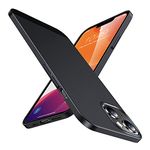 Humixx for iPhone 13 Case [Slim yet Protective] [Ultimate Silky Touch] Excellent Drop Protection Hard Case with Soft Bottom Anti-Fingerprints Anti-Scratch Matte Black Cover for iPhone 13-6.1 Inch