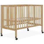 Dream On Me Quinn Full-Size Folding Crib, Natural