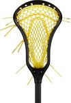 StringKing Women’s Complete Lacrosse Stick with Metal 2 W Shaft and Women's Type 4 Mesh (Black/Yellow)