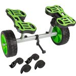 Kayak Cart - 220lb Capacity Canoe Dolly with Airless Tires, Aluminum Frame, and Straps for Small Watercraft - Kayak Accessories by RAD Sportz (Green)