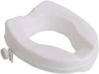 Aidapt 50mm (2") Elevation Raised Comfortable Toilet Seat Easy Fit White