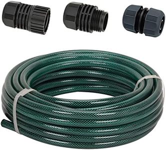 Eden 94051 Rubber Garden Hose 1/2 in. x 50 ft, DIY Hose Set