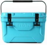 Arctic Zone Titan Hard Ice Chest Cooler with Microban Protection - 20 Quarts (30 Can) Cooler with Deep Freeze Insulation - Blue