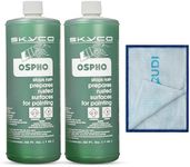 Ospho Metal Treatment Quart 2PK - Rust Converter for Metal Surfaces - Rust Remover for Cars, Boats, Trucks - Compatible with Most Vehicle Paints - Suitable for Indoor Use - Bonus Cleaning Towel