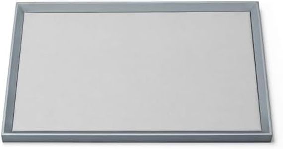Oirlv Flat Jewelry Storage Tray - Genuine Leather & Microfiber, Stackable Organizer for Necklaces, Bracelets, Rings & Earrings