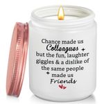 Coldbling Funny Leaving Gifts for Colleagues Women - Chance Made Us Colleagues Gifts Lavender Scented Candle Goodbye Farewell Christmas Presents for Best Colleague Work Bestie Friends Coworker