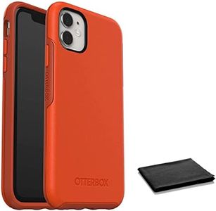 OtterBox Symmetry Series Case for iPhone 11 and iPhone XR - Includes Cleaning Cloth - Risk Tiger (Mandarin RED/PUREED Pumpkin)