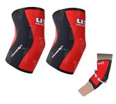 Usi Universal Elbow Support, ES5 Elbow Sleeves For Fitness (Thickness 5mm, 1 Pair) Use For Weightlifting, Powerlifting, Cross Training, Tendonitis & Elbow Pain Made Of Neoprene & Polyester (X-SMALL)