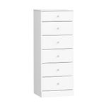 prepac WDBH-0401-1-V Astrid 6-Drawer Tall Chest, Crystal White